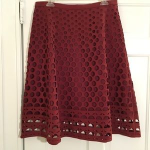 J. Crew Cutout A-Line Skirt